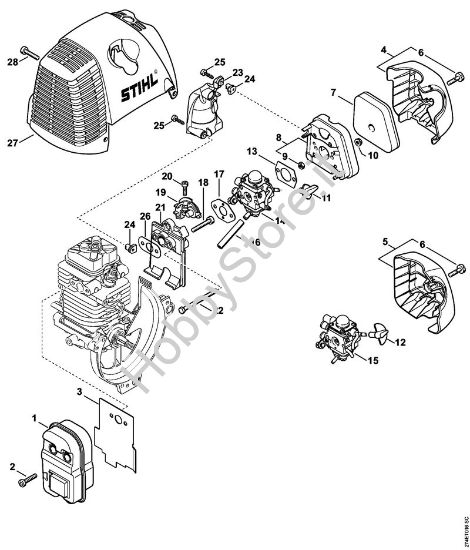 Silenziatore, filtro aria FT 100 FT 100 brand Stihl
